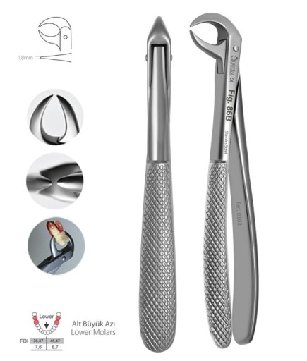 QEFCH104 Alt Molar (Furkasyon) Davyesi Fig. 86B 1,8Mm 15Cm