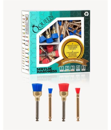 Polisaj Fırçası, Çanaklı Tip/Mikro İnce Tip, Karısık 2 Renk, 2 Sertlikte (Yumuşak/Sert), 3Mm/7Mm.