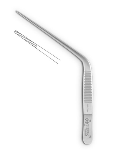 Q-376-4412 Açılı Dişsiz Penset TROELTSCH(WILDE) 11Cm