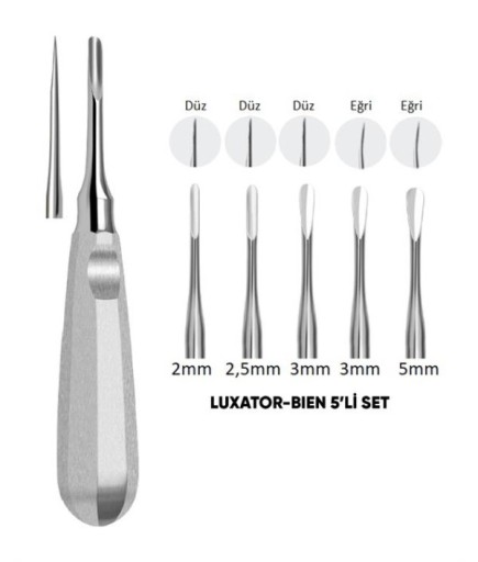 Queen  Lüxatör Elevatör Seti Lüxatör 5 Parça-Pkt- SET00100