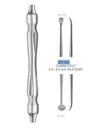 Queen  Doğrusal Oval-Oval Periost Elevatörü Molt 4-5Mm-8Mm 18Cm - Q327-024B1