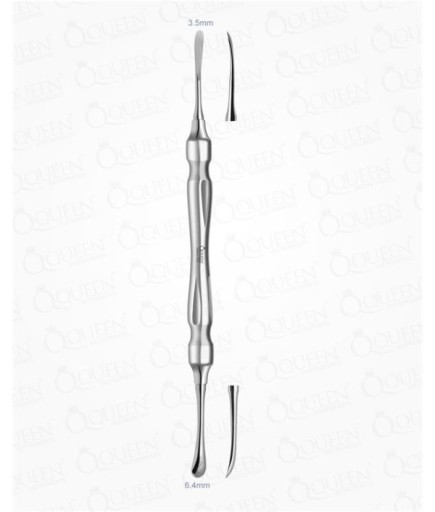 Queen  Doğrusal Oval-Oval Periost Elevatörü Molt 3-5Mm-6-4Mm 18Cm - Q327-034B1