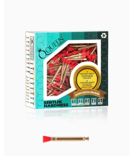 Q-PNK-3MM Pembe Çok Yumusak (Sertlik:1) Polisaj Fırçası 3Mm.