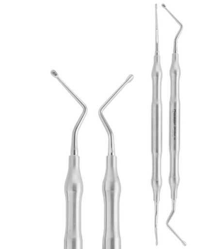 QBCUR2H093 Z Açılı, Kaşık Cerrahi Küret HEMINGWAY 1R/1L 18Cm