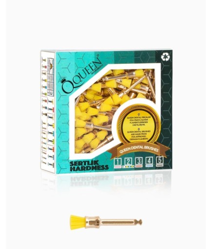 Q-YLW-5MM Sarı Yumusak (Sertlik:2) Polisaj Fırçası 5Mm.