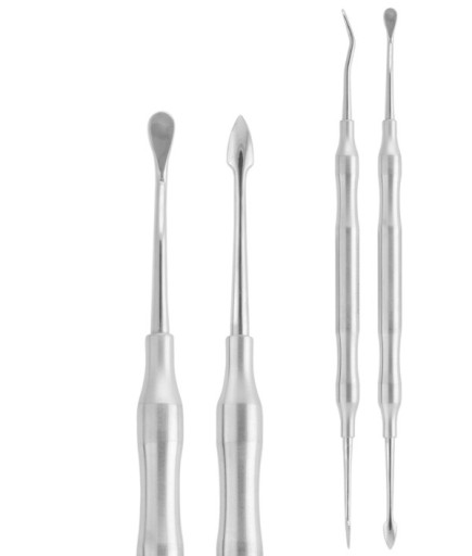 QRAS2H179 Doğrusal Oval/Ok Uç Periost Elevatörü KRAMER-NEVINS FIG.1 4,5Mm/4,5Mm 18,5Cm