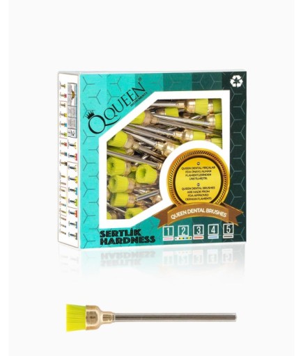 Q-GRN-L7MM Yesil Yumusak (Sertlik:2) Polisaj Fırçası 7Mm.