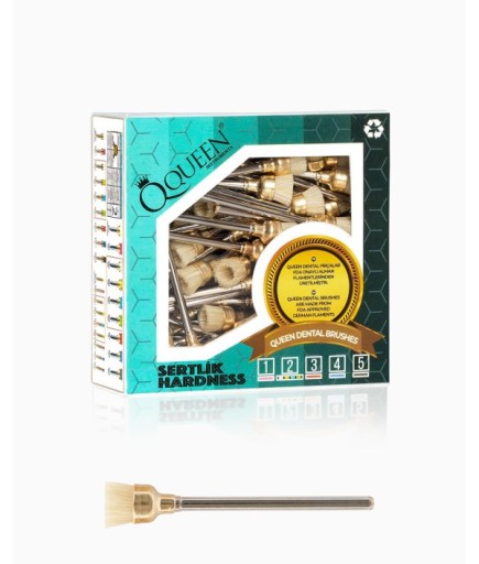 Q-NTR-L7MM Naturel Domuz Kılı Polisaj Fırçası Uzun 7Mm.