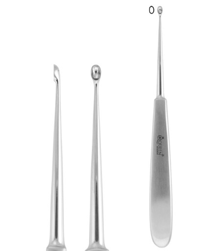 Q-205-2462 Doğrusal, Kaşık Cerrahi Küret Williger 17,5Cm