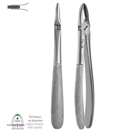 QEF225 Alt Kesici Davyesi Fig. 34 15Cm