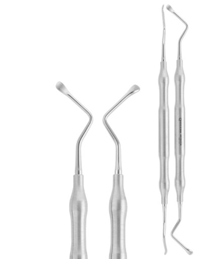 QBCUR2H105 Z Açılı, Lucas Cerrahi Küret LUCAS 3R/3L 19Cm