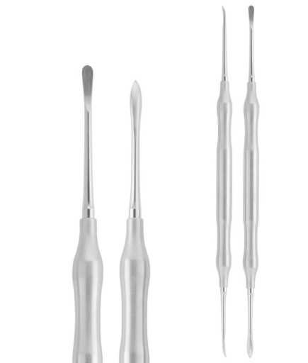 QRAS2H116 Doğrusal Oval/Sivri Periost Elevatörü Molt 3Mm/3Mm 17,5Cm