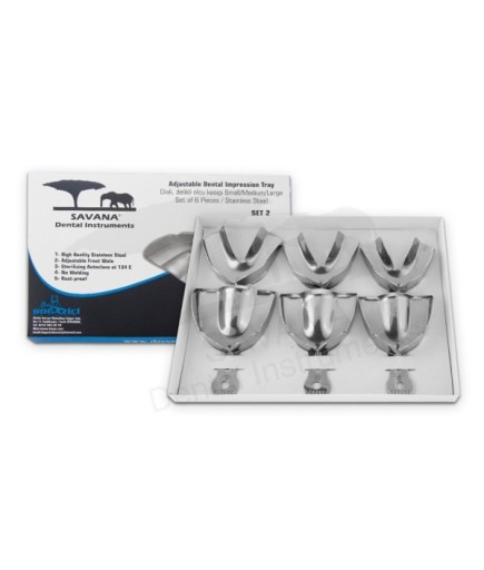 SITS113 Alt-Üst Dişli, Deliksiz Ölçü Kaşiğı Seti 6 Parça/Pkt