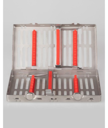 QCAS029 Silikon Tutamaçlı Sterilizasyon Kaseti 12Cm/20Cm/4Cm 14 Aletlik