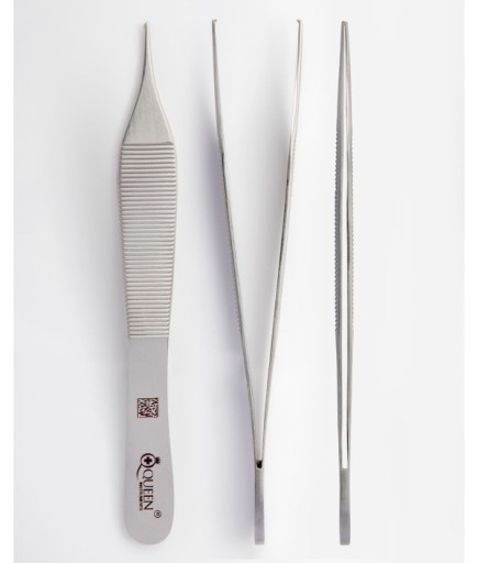 013-282-120 Düz Dişli Penset Micro-Adson 12Cm