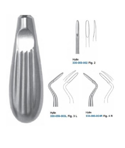 Queen+  Sağ-Sol-Düz Bien Elevatör Seti Hylin 2 5Mm 14Cm 3 Parça-Pkt- SET00047