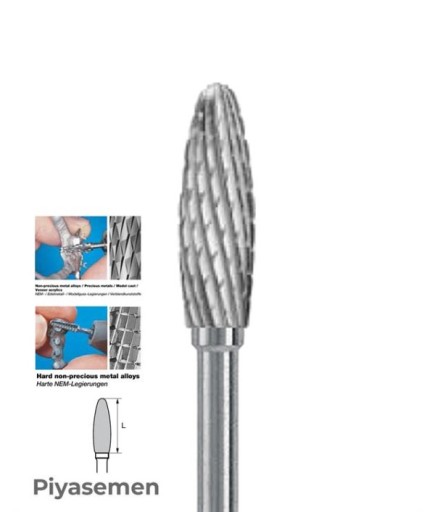 Bosphorus Piyesemen Tungsten Karbit LAB TC Mum Alevi Frez