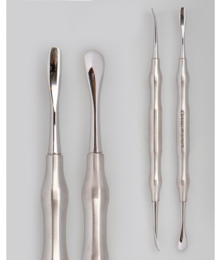 QRAS3H186 Doğrusal Oval/Oval Periost Elevatörü GOLDMAN-FOX 3Mm/3Mm 18Cm