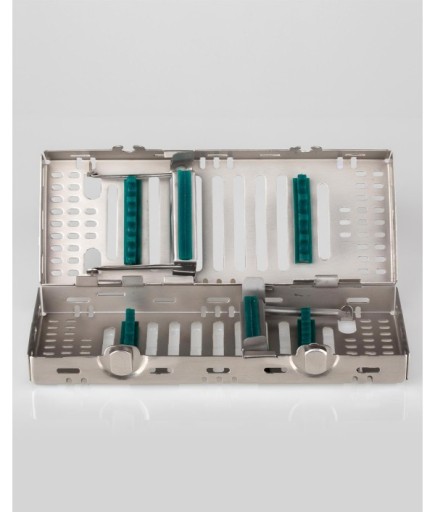 QCAS028 Silikon Tutamaçlı Sterilizasyon Kaseti 9Cm/20Cm/4Cm 8 Aletlik