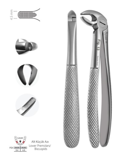 QEF065 Alt Premolar Davyesi Fig. 13 4,5Mm 14Cm