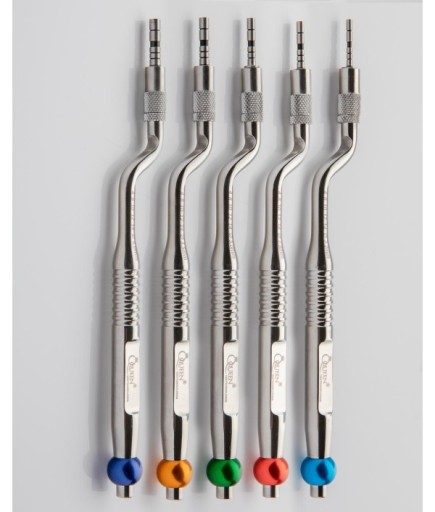 QSET5OS001 İç Bükey L Açılı Osteotom Seti 2.2/2.8/3/3.5/4Mm 17Cm 5 Parça/Pkt