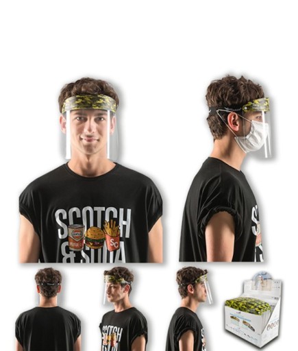 Antifog Face Shield Splash Protection Soldiar Pattern