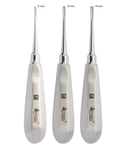 SET00033 Eğri Bien Elevatör Seti Bien 2/3/4Mm 16Cm 3 Parça/Pkt