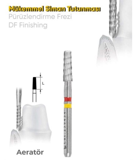Bosphorus Aeratör Tungsten Karbit TC Düz Konik Frez