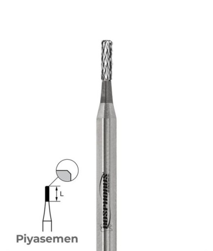 Bosphorus Piyesemen Tungsten Karbit HP TC Düz Fisür Frez