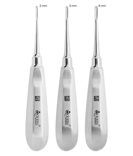 SET00034 Eğri Bien Elevatör Seti Bien 2/3/4Mm 16Cm 3 Parça/Pkt