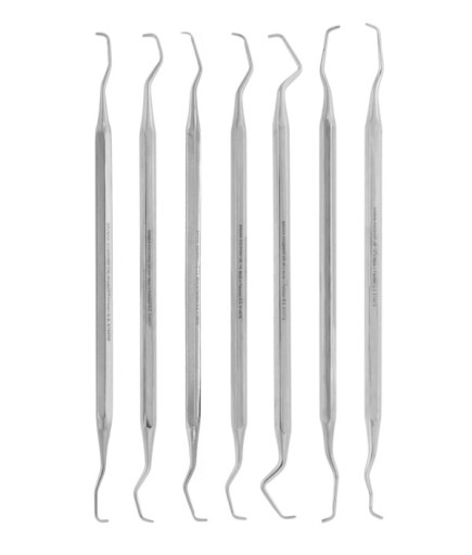 SET00019 Gracey Küret Seti Gracey Fig. 1/2 17Cm 7 Ad./Pkt