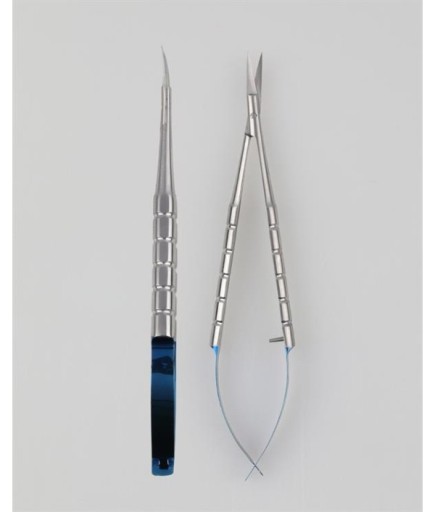 Queen TC Tungsten Carbide Eğri Cerrahi Makas Castroviejo 14Cm - QMSCS012