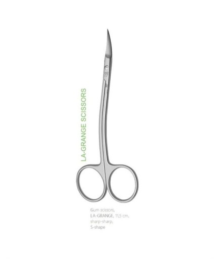Queen Super Cut (Tırtıklı) S Eğri Cerrahi Makas La Grange 11 5Cm - Q315-038