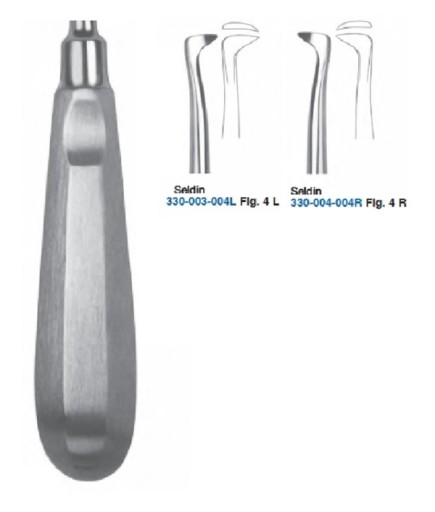 SET00039 Sağ-Sol Cryer Elevatör Seti Seldin 16Cm 2 Parça/Pkt