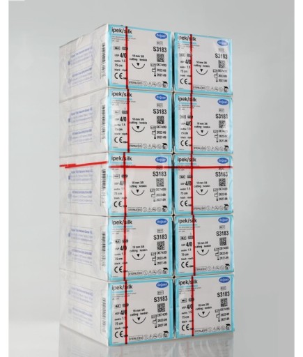 S3183 İpek 4/0 18 3/8 Keskin (▼) 75Cm İpek Emilemeyen Sütür 10 Kt./Set