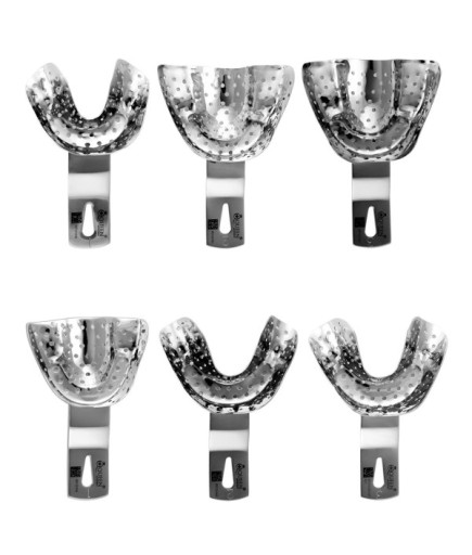 SET00066 Ön Dişli, Arka Dişsiz (Kenedy) Ölçü Kaşiğı Seti 6 Parça/Pkt