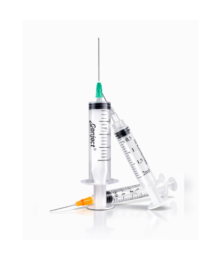 Genject  Kilitsiz (Luer Slip) Enjektör Ve İğneler 18G (1-27Mm-) 38Mm 0- 152MML080