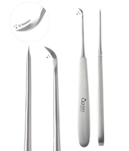 QBH040 Doğrusal Orak İç Bıçaklı Bistüri 15Cm