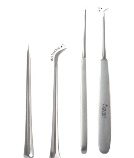 QBH041 Doğrusal Orak Dış Bıçaklı Bistüri 15Cm