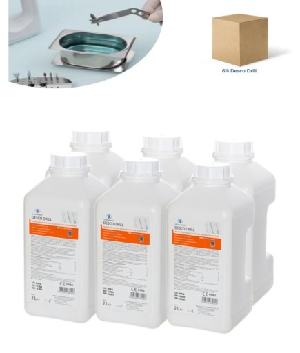 Descodrill, Kullanıma Hazır Dental Frez Ve Döner Aletlerin Dezenfektanı, Frez Dezenfektanı, 2 Lt., 6 Ad.