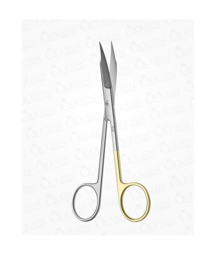 Super Cut (Tırtıklı) Eğri Cerrahi Makas Goldmann-Fox 12,5Cm