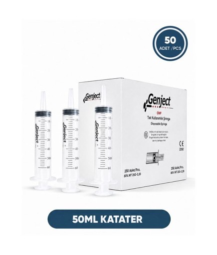 50 Ml Katater Enjektörü Gavaj, Hasta Ve Bebek Beslenme Enjektörü, Çam Uçlu Beslenme Şırıngası, 50 Ad./Pkt.