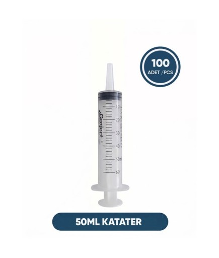 50 Ml Katater Enjektörü Gavaj, Hasta Ve Bebek Beslenme Enjektörü, Çam Uçlu Beslenme Şırıngası, 100 Ad./Pkt.