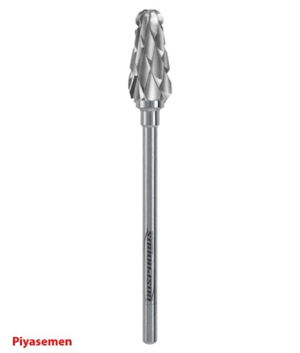 HBCC79SCX Piyesemen Tungsten Karbit Yuvarlak Bitim Konik, Laboratuvar Frez