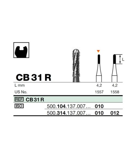 HBCB31R Piyesemen Tungsten Karbit Yuvarlak Bitim Silindir, Laboratuvar Frez