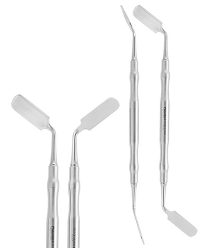 QRAS2H167 Açılı Dikdörtgen/Dikdörtgen Periost Elevatörü 8Mm/8Mm 19,5Cm