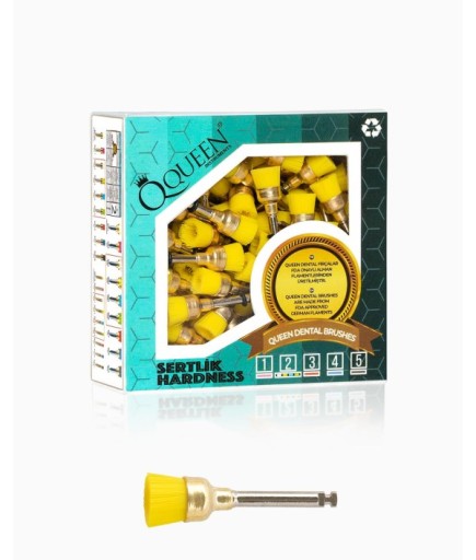 Q-YLW-7MM Sarı Yumuşak (Sertlik:2) Polisaj Fırçası 7Mm.