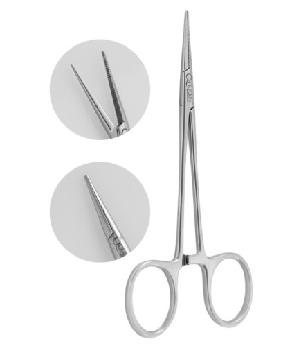 QHF006 Düz Hemostat (Klemp) Halsted-Mosquito 12Cm