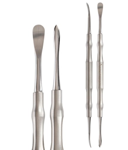 QRAS2H119 Doğrusal Oval/Sivri Periost Elevatörü Molt 6Mm/3Mm 18Cm