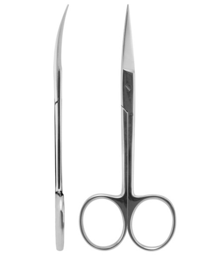 QSCS002 Eğri Cerrahi Makas Iris 11,5Cm